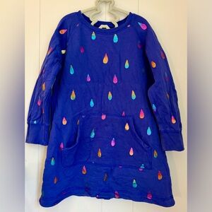 Hatley Blue dress with raindrop pattern